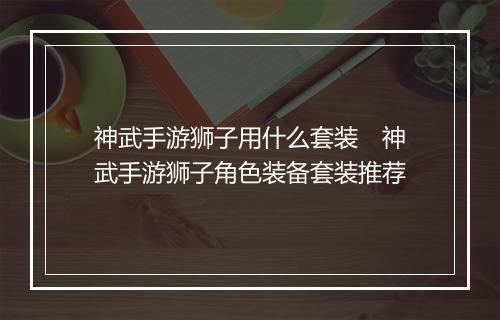 神武手游狮子用什么套装　神武手游狮子角色装备套装推荐