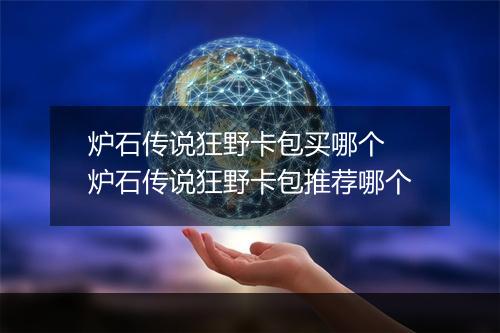 炉石传说狂野卡包买哪个　炉石传说狂野卡包推荐哪个