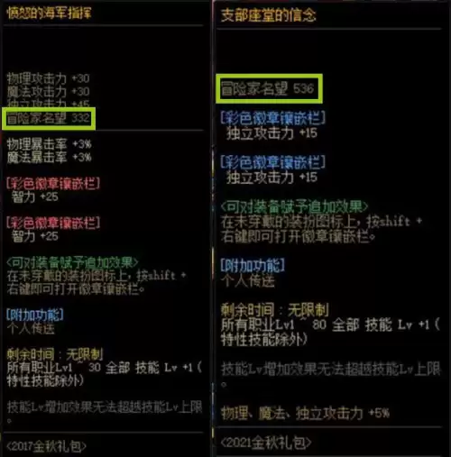 dnf装备品级影响名望吗　2023dnf名望值细节表-第8张