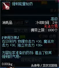 dnf强韧能量秘药哪里买　dnf所有药剂大全-第10张