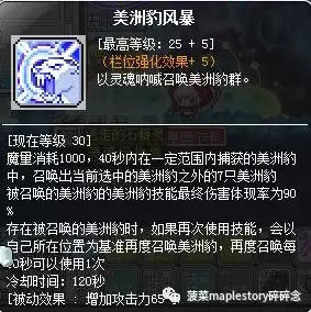 冒险岛豹弩游侠什么时候有豹子　冒险岛豹弩是什么职业-第21张