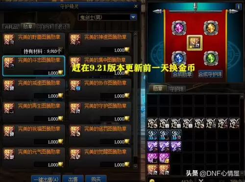 dnf公会勋章隐藏　DNF元素换哪个公会勋章-第3张