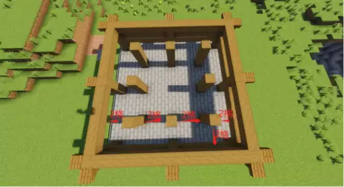 我的世界怎么做亭子　我的世界中式宫殿建造过程图-第9张