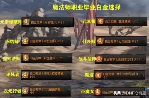 dnf女圣骑士勋章　dnf全职业白金徽章选择-第6张