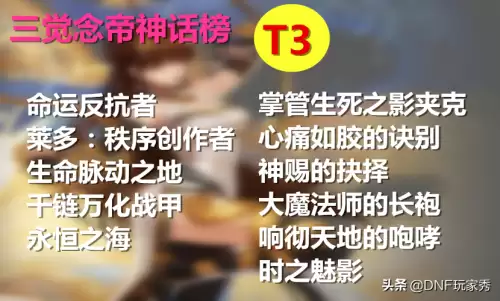 dnf念帝神话排行　DNF剑帝最强神话排名-第4张